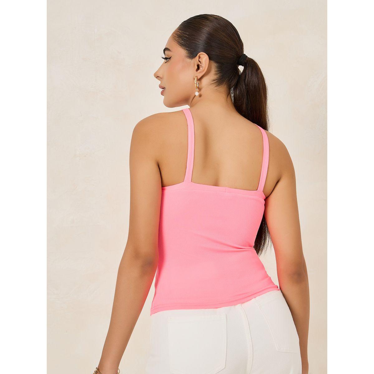بلوزة مضلعة بلا اكمام مع ياقة هولتر-women-clothing-tshirts-image-6