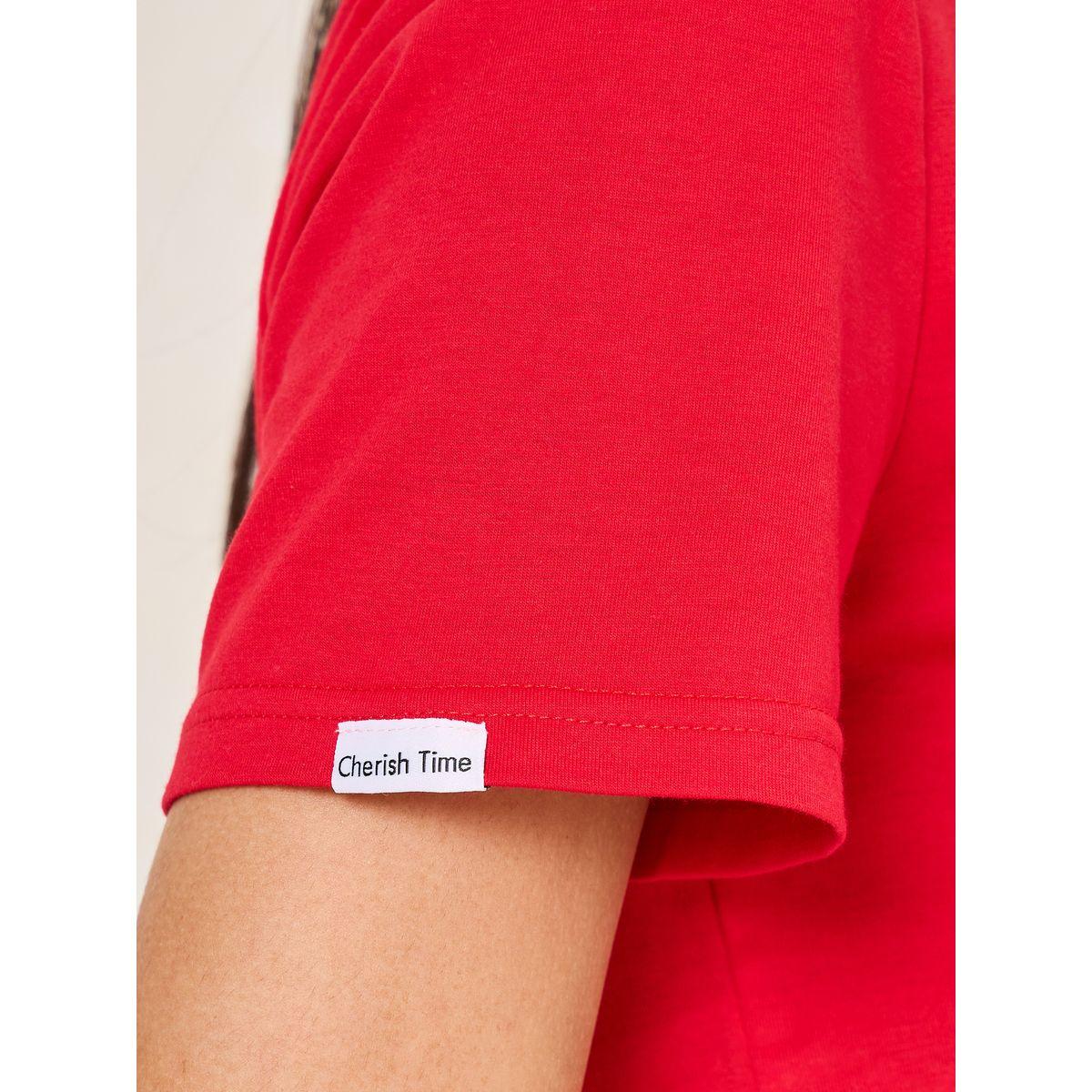 Styli Regular Fit Plain Round Neck Short Sleeve T-Shirt-women-clothing-tshirts-image-5