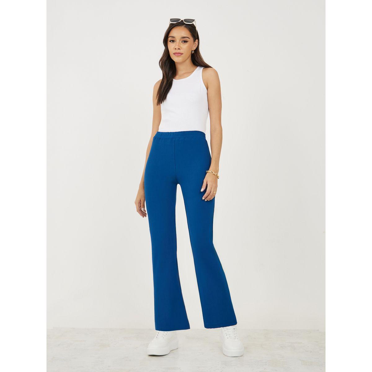 Styli Solid Fit & Flare High Rise 3/4 Leggings-women-clothing-bottoms-leggings-image-2