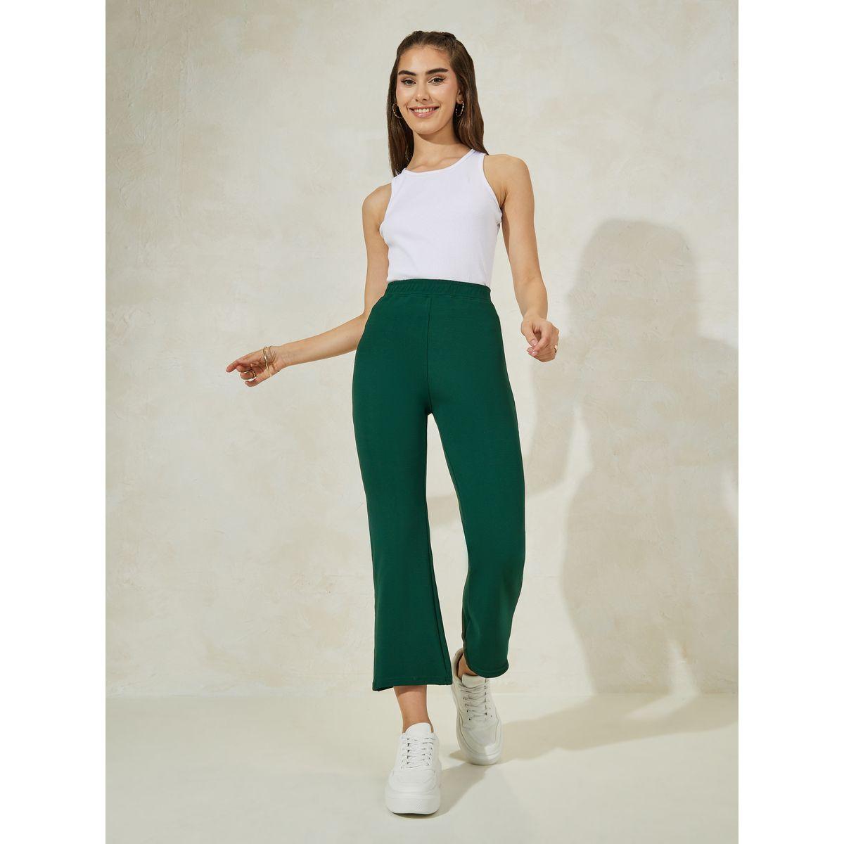 Styli Solid Fit & Flare High Rise 3/4 Leggings-women-clothing-bottoms-leggings-image-2
