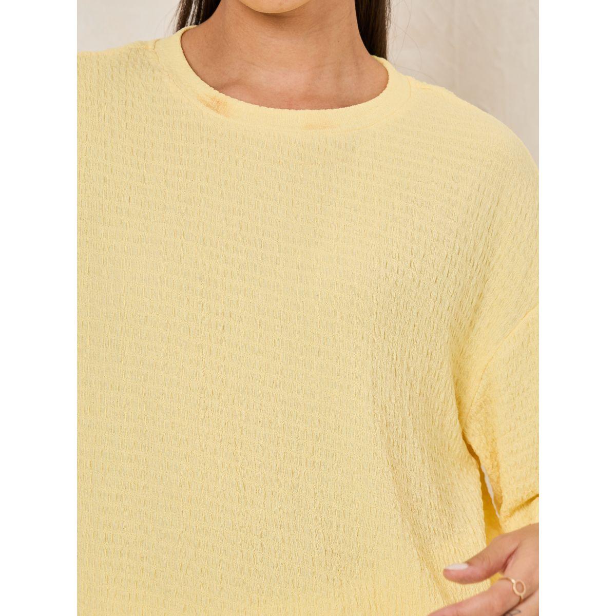 Styli Oversized Textured Drop Shoulder T-Shirt-women-clothing-tshirts-image-4