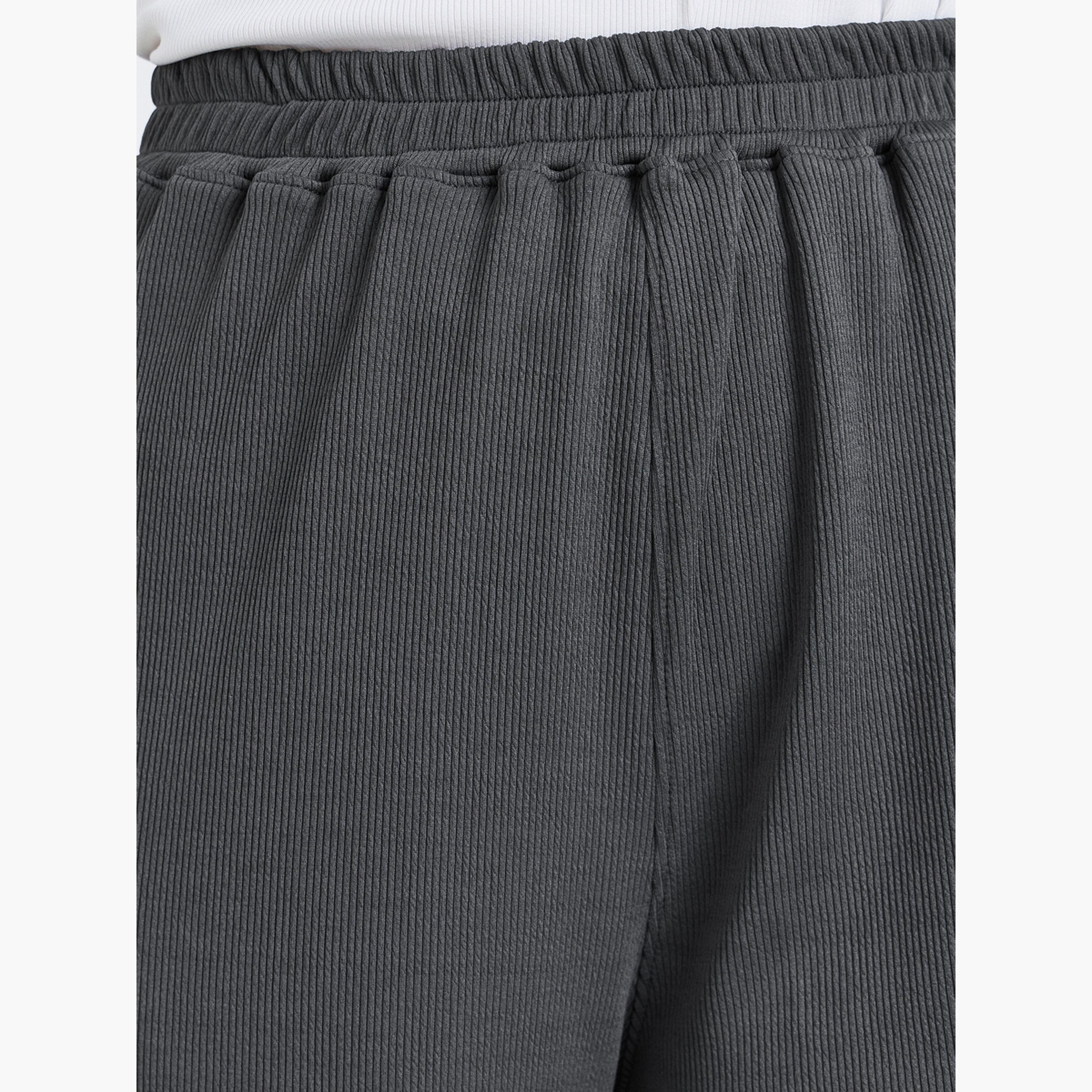 بنطال مضلع بأرجل واسعة-women-clothing-bottoms-trousers-image-3