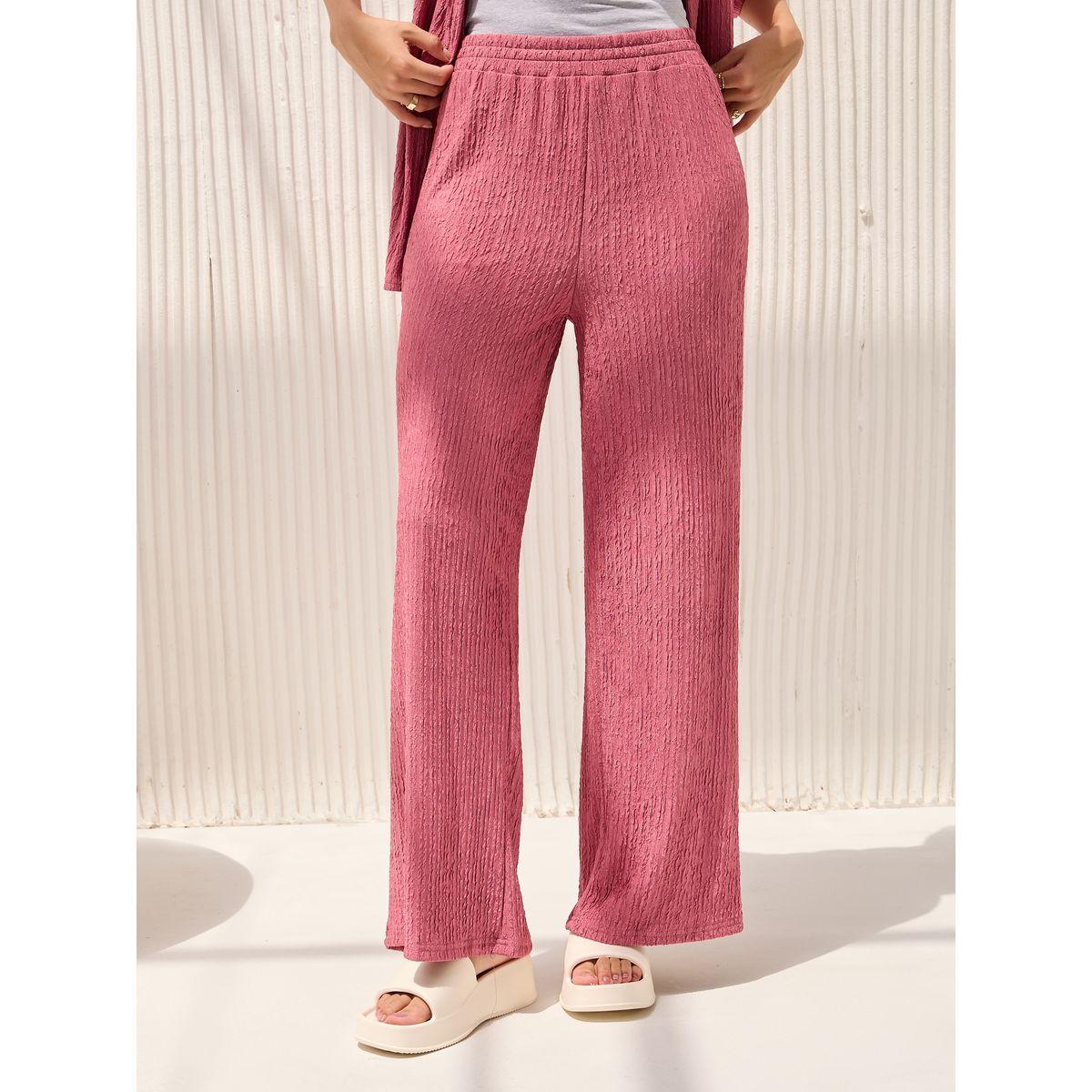 Styli Textured Drop Shoulder Shirt & Straight Pants Co-Ords-women-clothing-coordsets-image-7