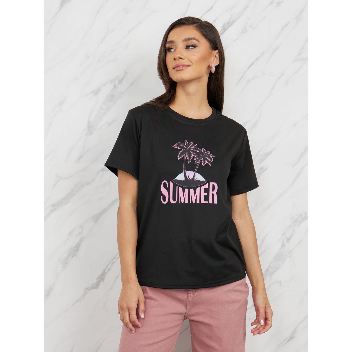 Styli Oversized Summer Graphic Print T-Shirt-women-clothing-tshirts-image-1