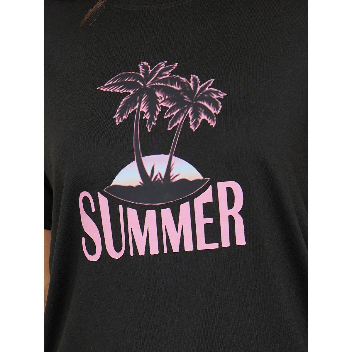 تيشيرت فضفاض مطبع بطبعة جرافيك-women-clothing-tshirts-image-3