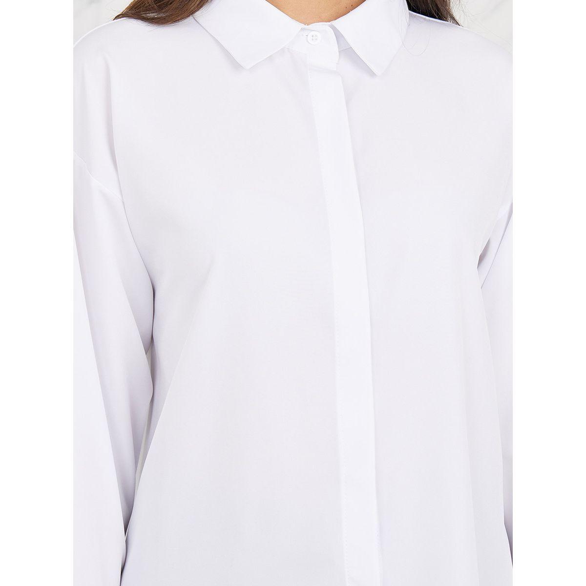 بلوزة بحافة غير متماثلة الطول مع اكتاف منخفضة-women-clothing-shirtsandblouses-shirts-image-2