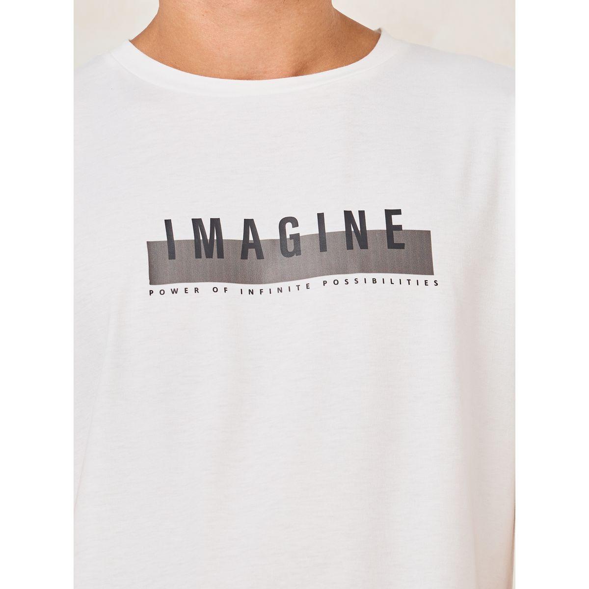 Styli Unwind Imagine Slogan Print T-Shirt & Shorts Set-men-clothing-nightwear-sets-image-3