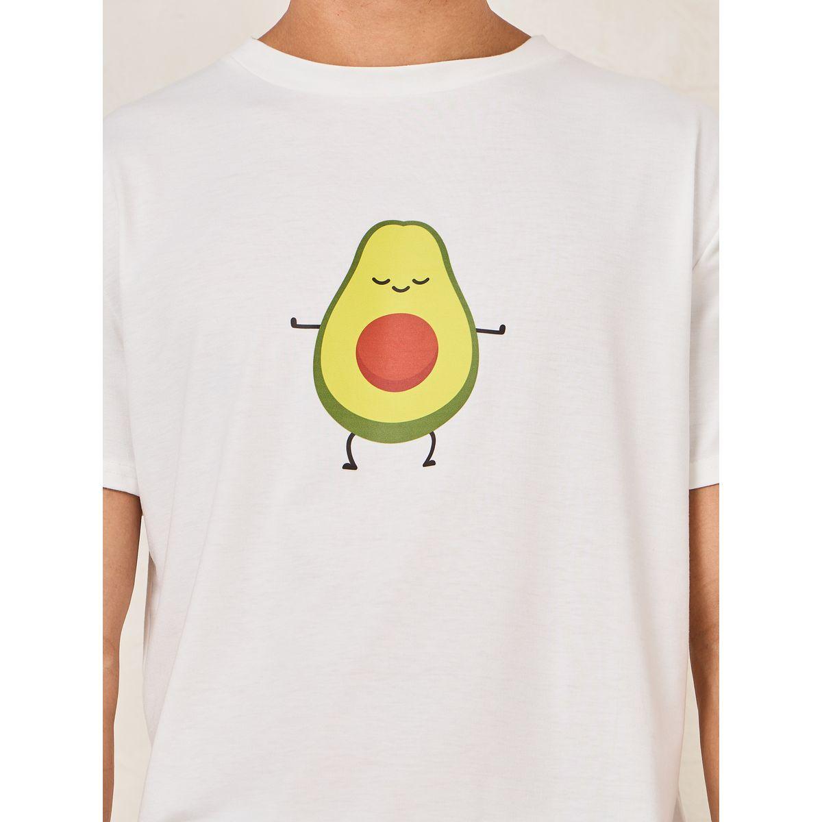 Styli Unwind Crew Neck Avocado Print T-Shirt & Shorts Set-men-clothing-nightwear-sets-image-3