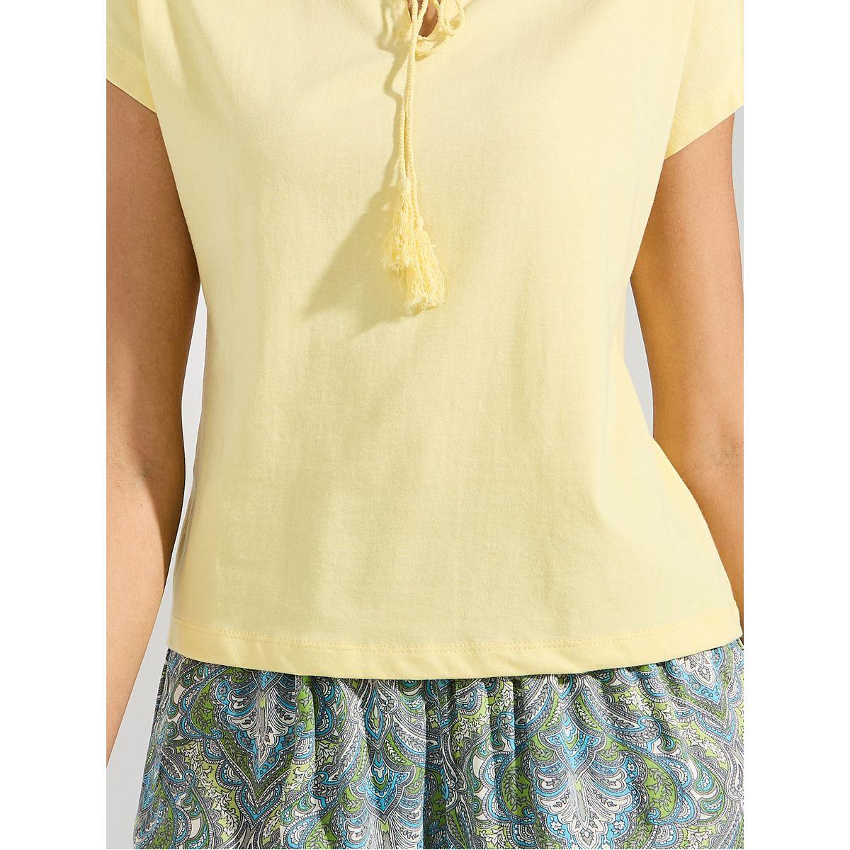 Styli Unwind Tassel Tie T-Shirt & Damask Capri Set-women-clothing-nightwear-pyjamas-longsets-image-4
