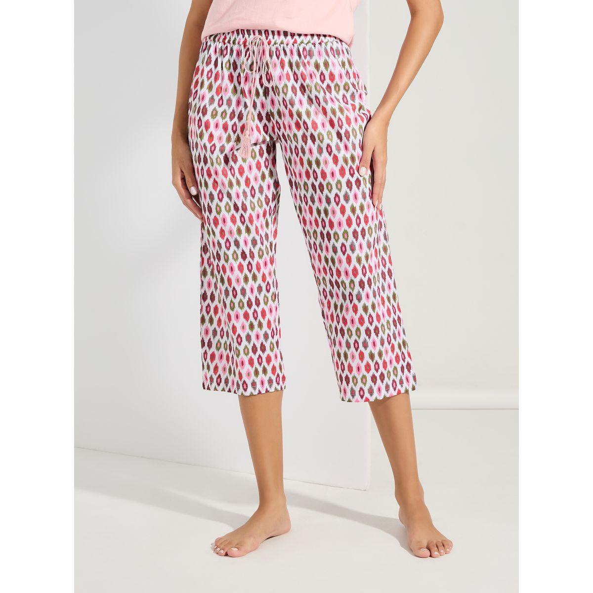 Styli Unwind Tassel Tie T-Shirt & Geo Capri Set-women-clothing-nightwear-pyjamas-longsets-image-4