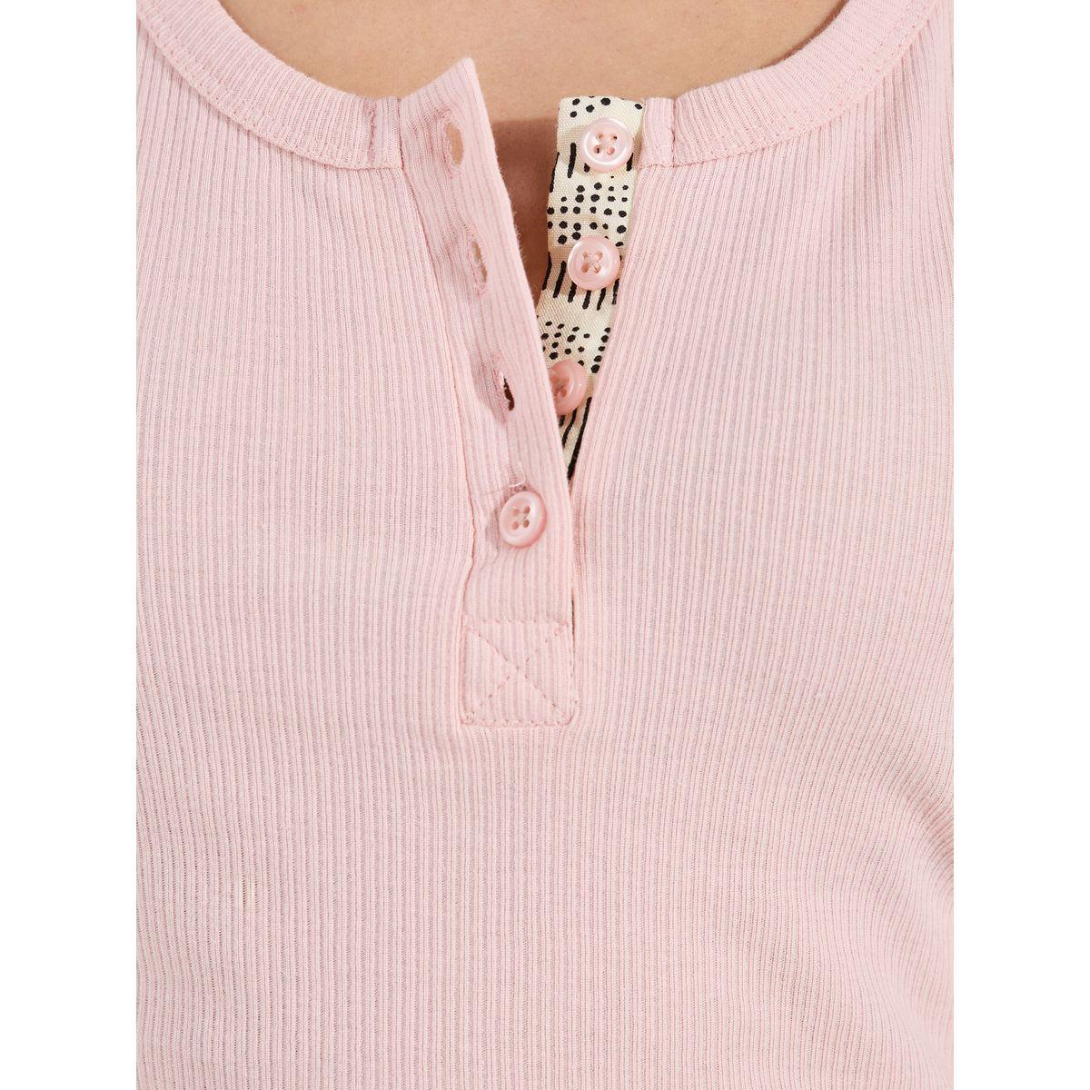 Styli Unwind Rib Contrast Placket Vest & Mono Shorts Set-women-clothing-nightwear-pyjamas-shortsets-image-3