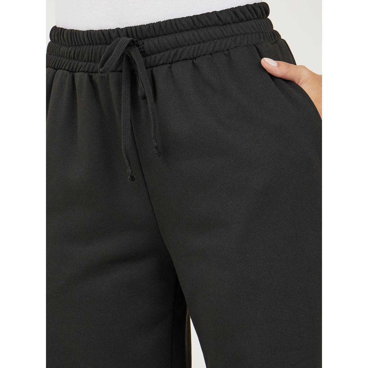 Styli Regular Fit Joggers with Cuffed Hem and Drawstrings-women-clothing-bottoms-joggers-image-3