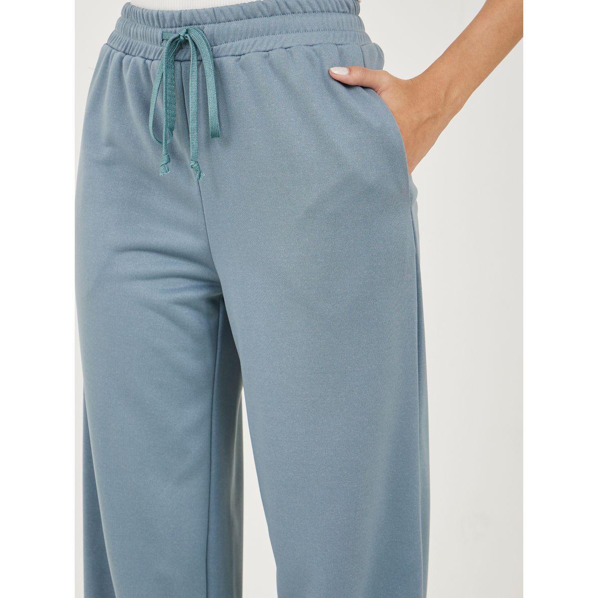 Styli Regular Fit Joggers with Cuffed Hem and Drawstrings-women-clothing-bottoms-joggers-image-3