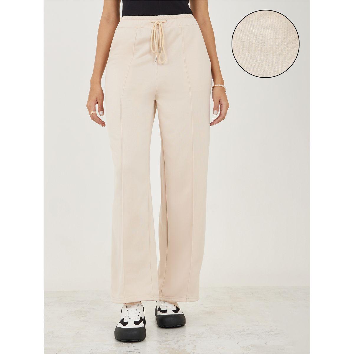 Styli Seam Detail Ankle Length Straight Leg Joggers-women-clothing-bottoms-joggers-image-1