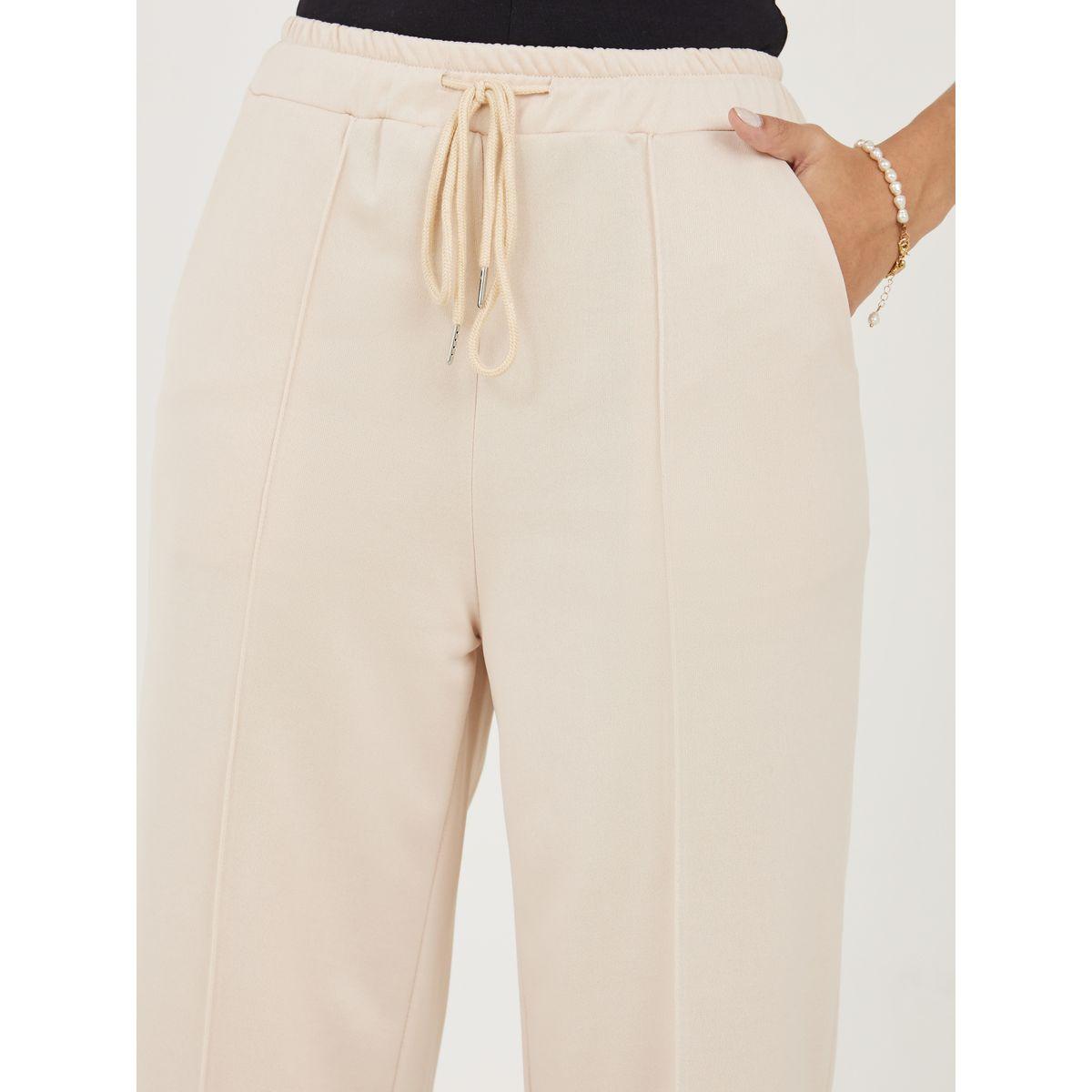 Styli Seam Detail Ankle Length Straight Leg Joggers-women-clothing-bottoms-joggers-image-3
