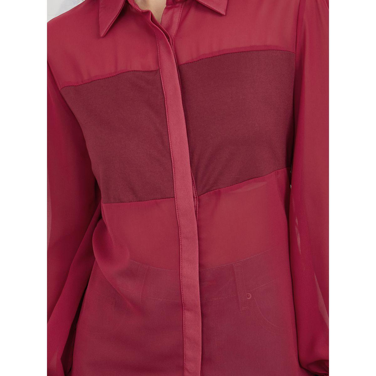 Styli Colorblock Placket Regular Fit Shirt-women-clothing-shirtsandblouses-shirts-image-4