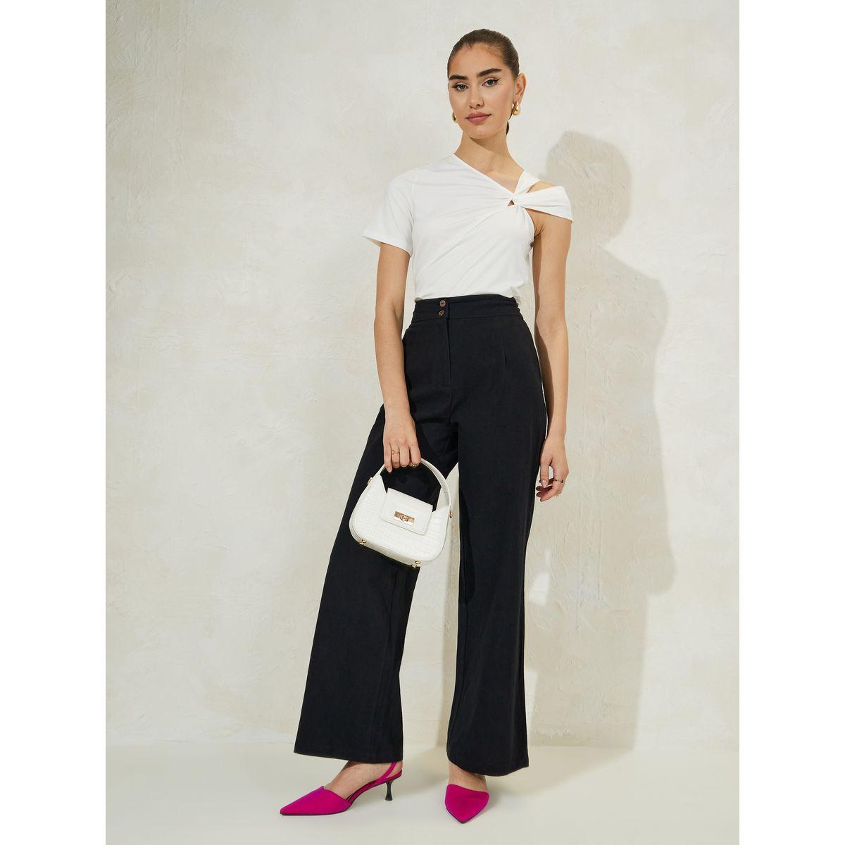 Styli High Rise Linen Look Relaxed Fit Pants-women-clothing-bottoms-trousers-image-2
