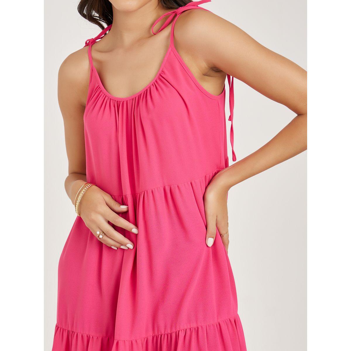 فستان ميدي سادة بلا اكمام مع كسرات-women-clothing-dresses-image-2