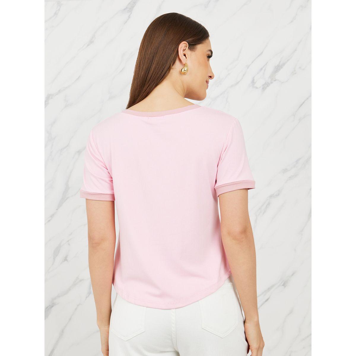 تيشيرت بياقة واسعة وقصة عادية-women-clothing-tshirts-image-4