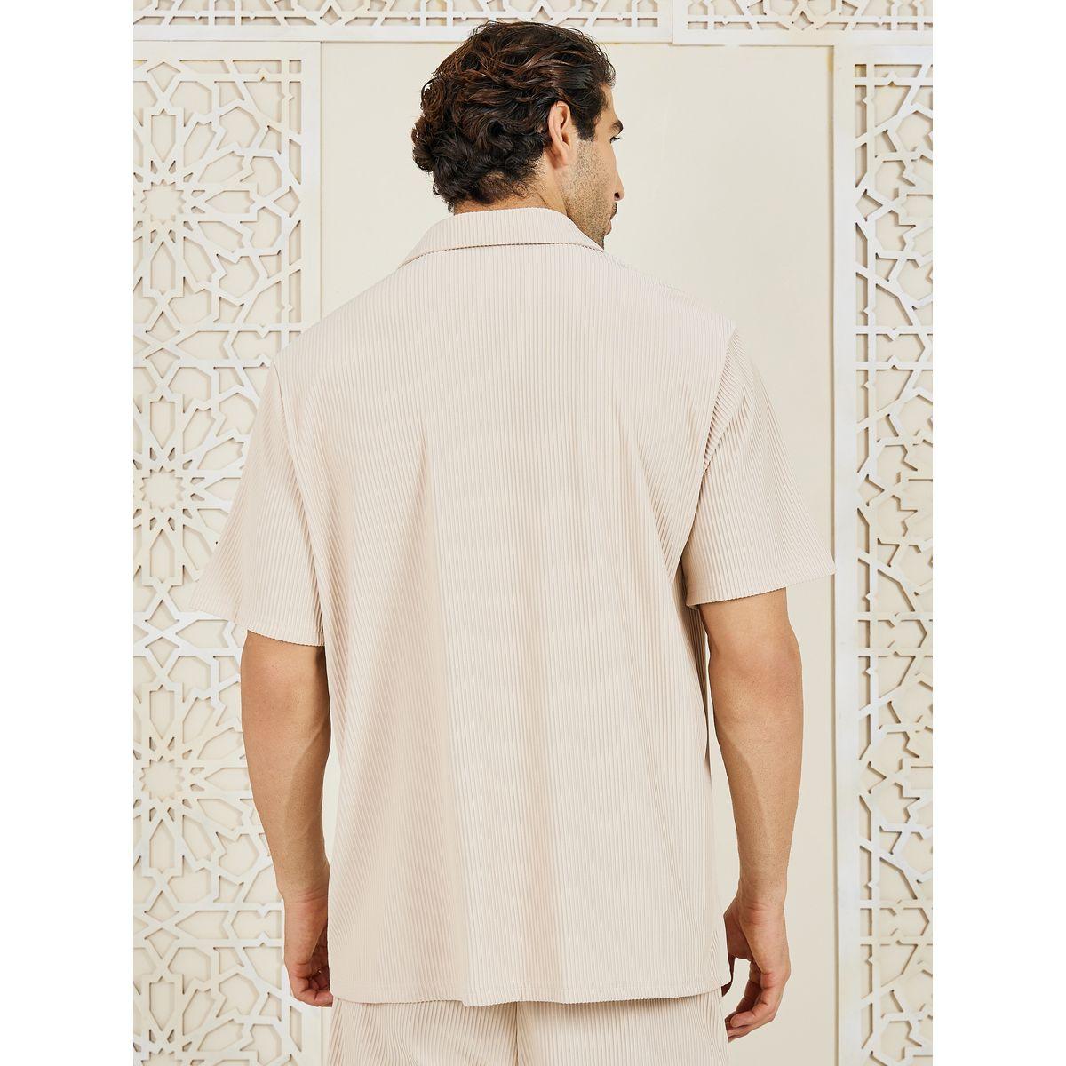 Styli Limited Premium Ottoman Resort Collar Relaxed Fit Shirt-men-clothing-shirts-image-4