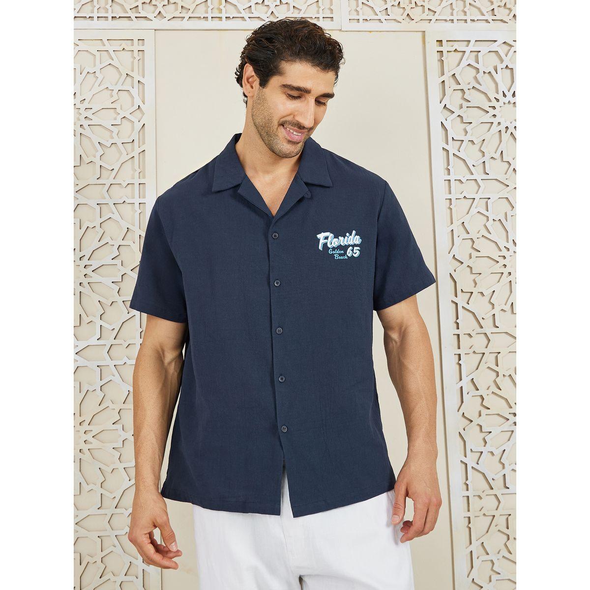 Styli Limited Premium Cotton Florida Print Resort Collar Shirt-men-clothing-shirts-image-3