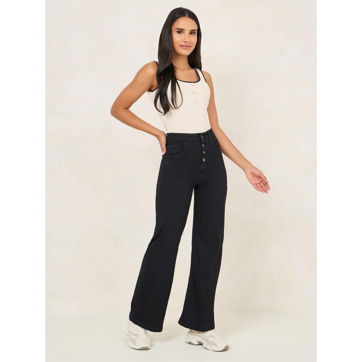 Styli High Rise Wide Leg Jeans with Button-Fly-women-clothing-bottoms-jeans-image-2