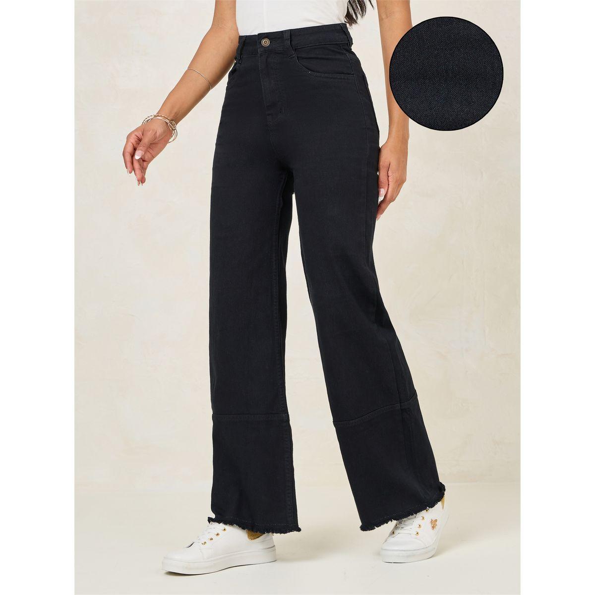 Styli High Rise Wide Leg Jeans with Raw Edge-women-clothing-bottoms-jeans-image-1