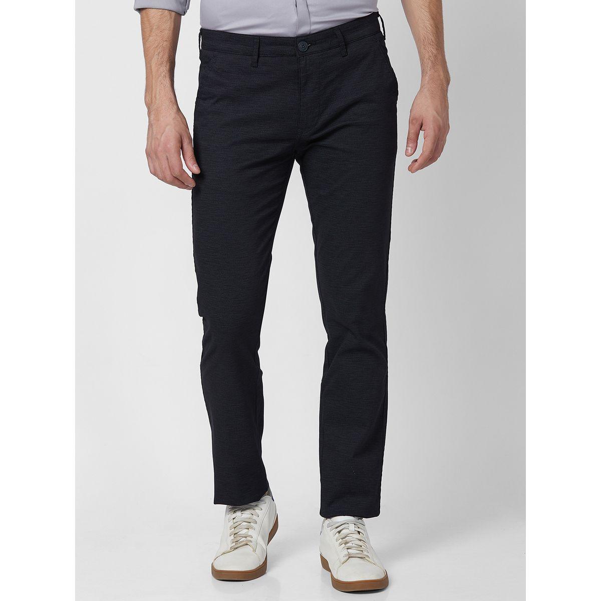 بنطال بارز الملمس بقصة سليم فت إنتيجريتي × ستايلي-men-clothing-bottoms-trousersandchinos-trousers-image-1