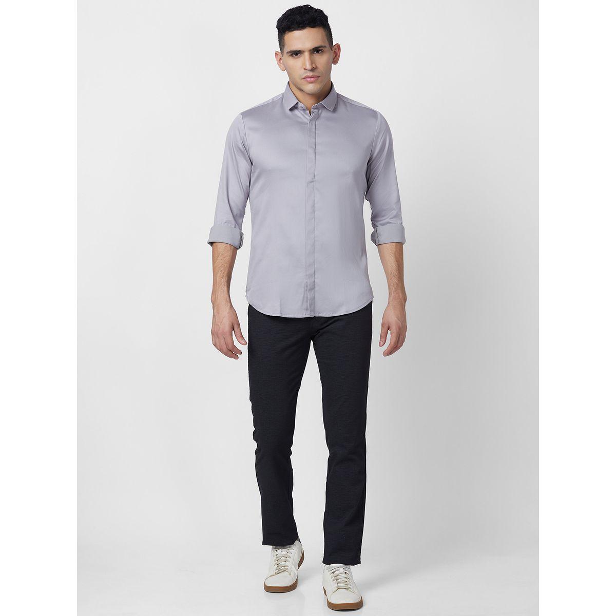 بنطال بارز الملمس بقصة سليم فت إنتيجريتي × ستايلي-men-clothing-bottoms-trousersandchinos-trousers-image-4
