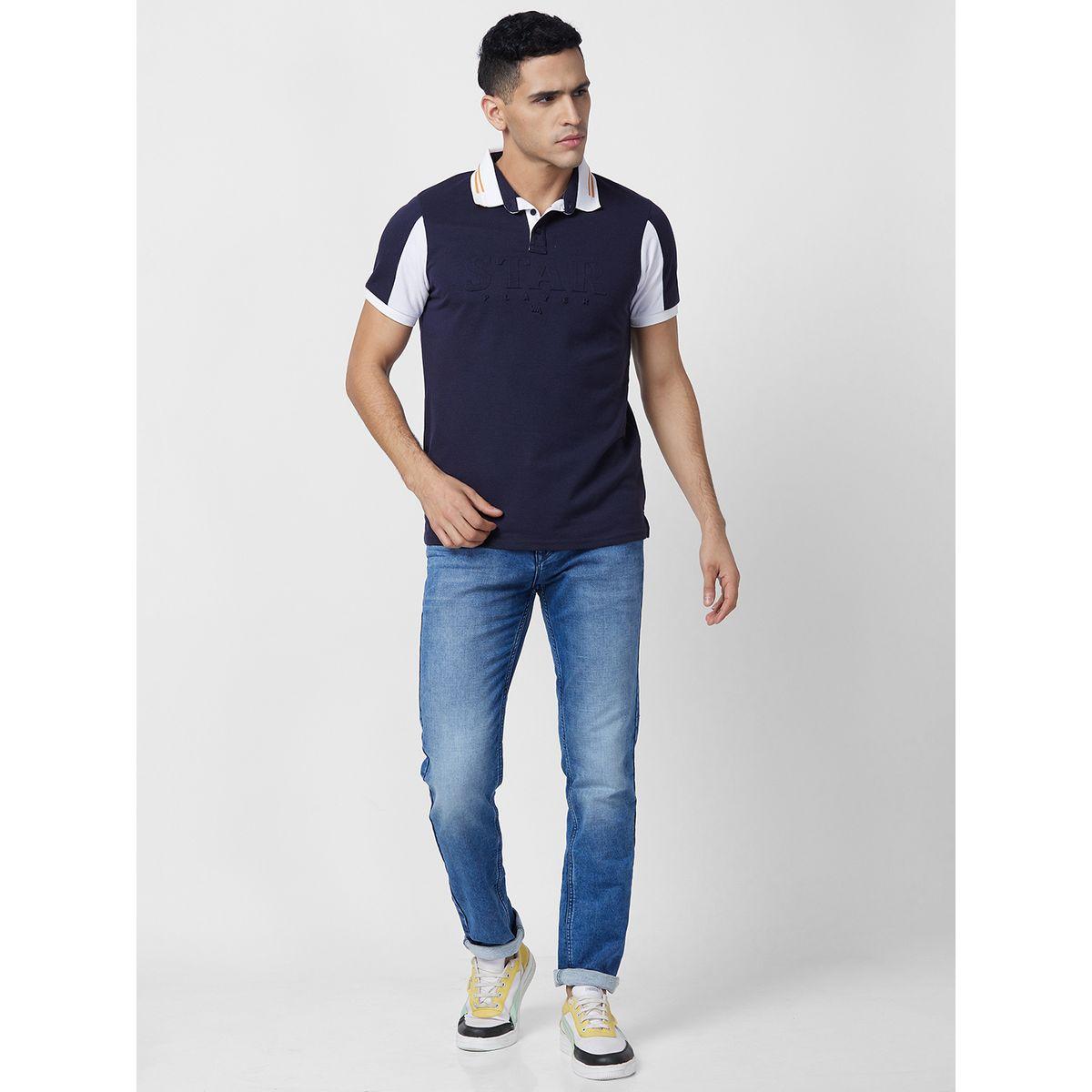 تيشيرت بياقة بولو ونمط كتل الالوان لومان بي جي 3 × ستايلي-men-clothing-tshirtsandpolos-polos-image-4