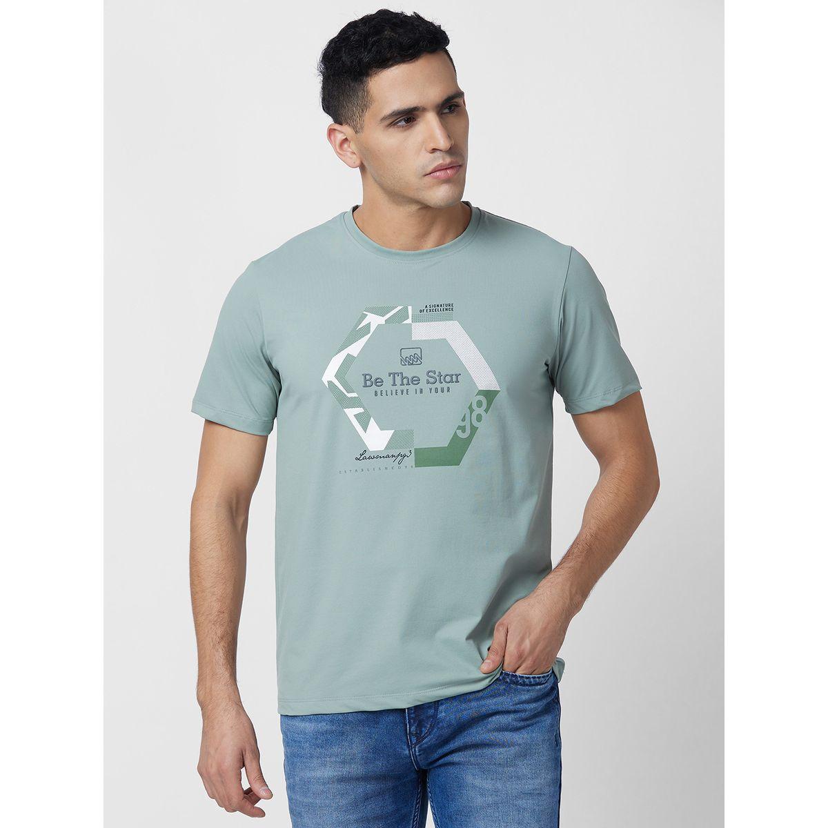 Lawmanpg3 X Styli  Slogan Print Slim Fit T-Shirt with Short Sleeves-men-clothing-tshirtsandpolos-tshirts-image-1