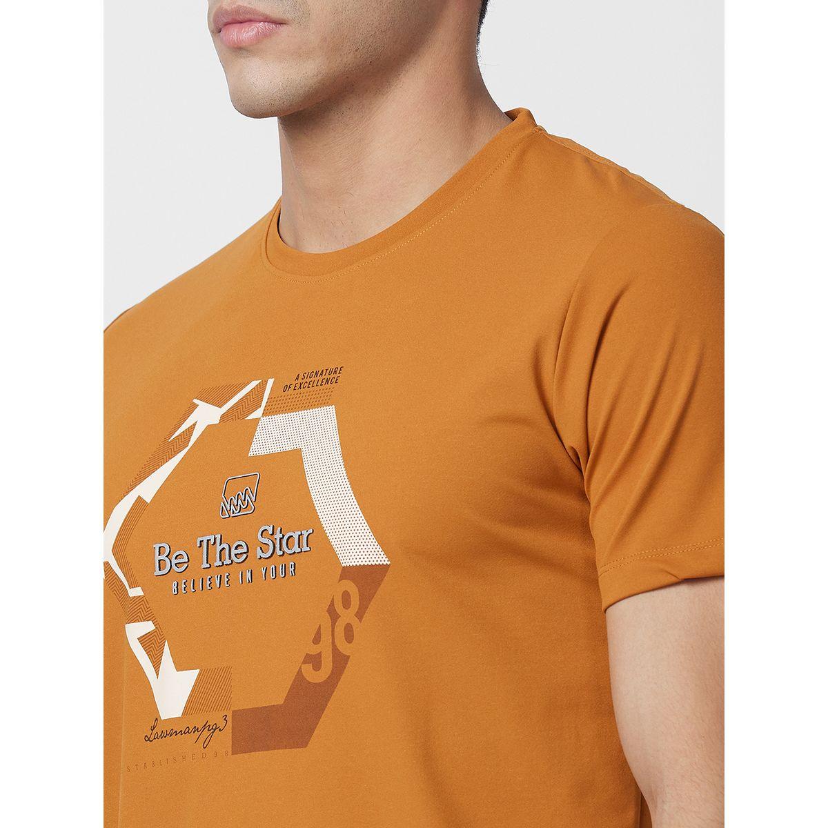 تيشيرت بقصة سليم فت وطبعة كتابة لومان بي جي 3 × ستايلي-men-clothing-tshirtsandpolos-tshirts-image-2