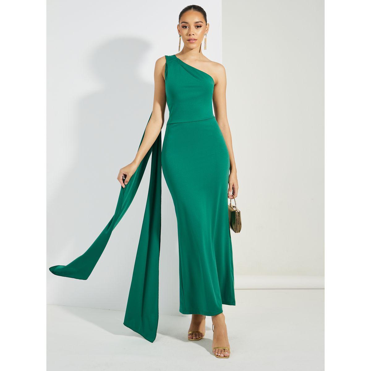 Styli One Shoulder Neck Draped Maxi Dress-women-clothing-dresses-image-1