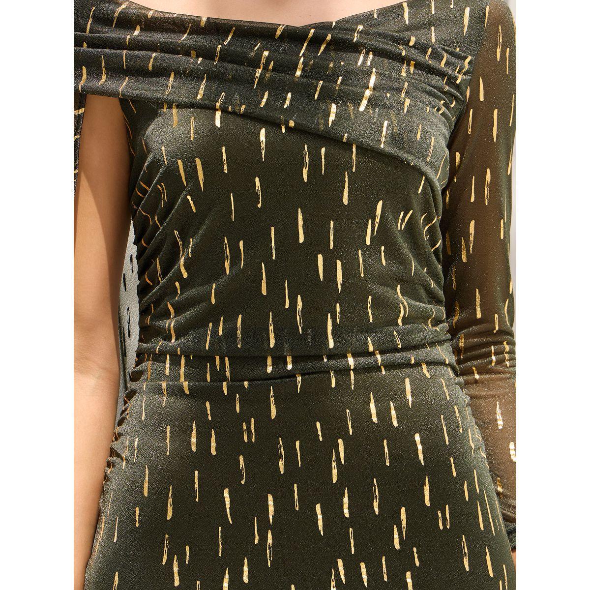 فستان طويل بتصميم كيب وكتف واحد-women-clothing-dresses-image-5