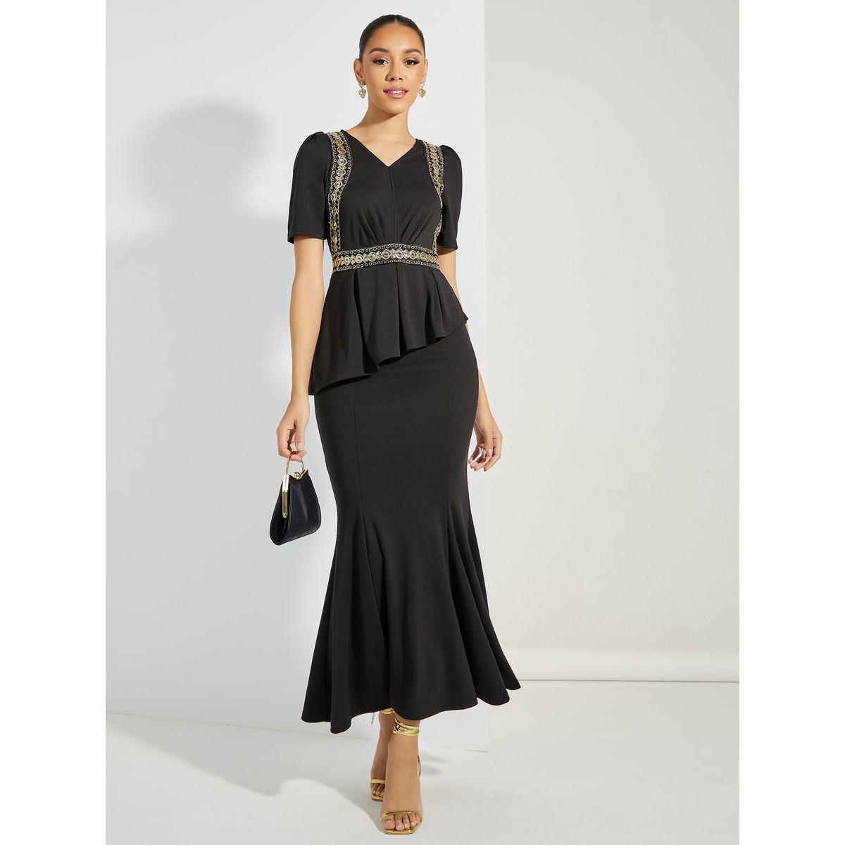 Styli Sequin Embellished Mermaid Maxi Dress-women-clothing-dresses-image-1