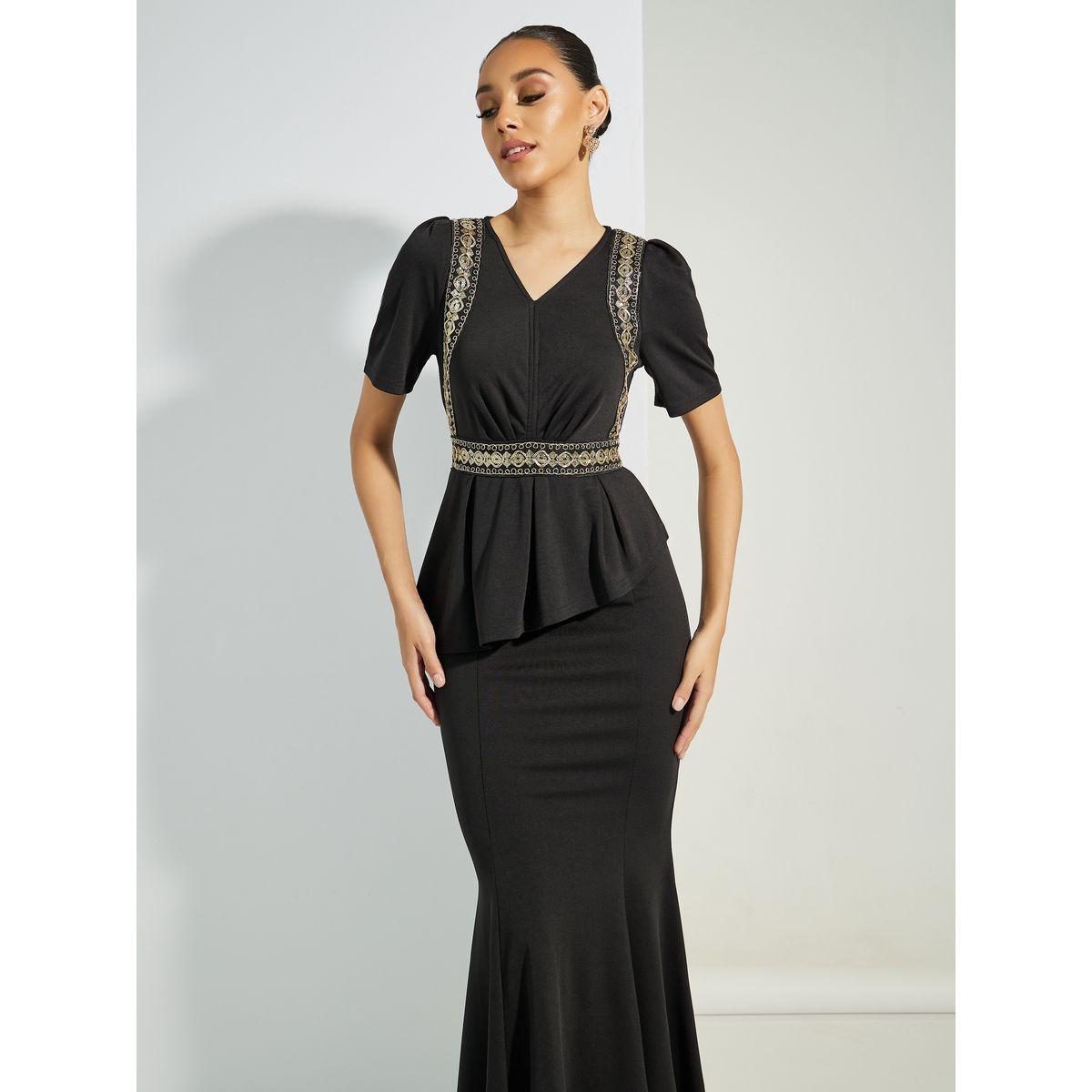 Styli Sequin Embellished Mermaid Maxi Dress-women-clothing-dresses-image-2