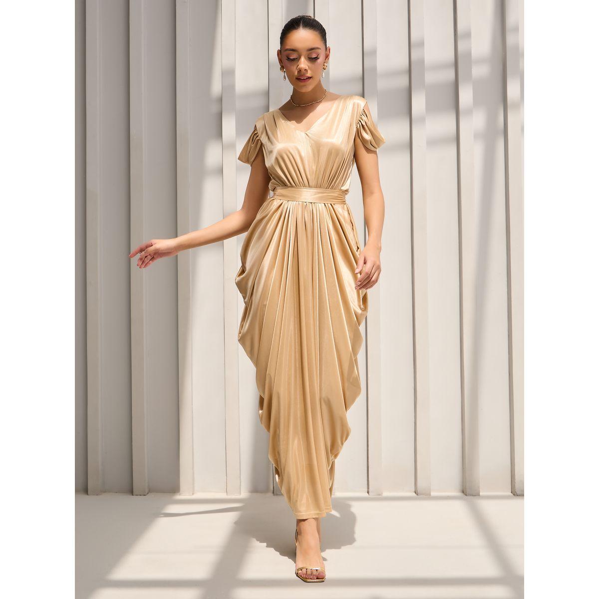 فستان طويل بأكتاف مكشوفة وكسرات-women-clothing-dresses-image-2