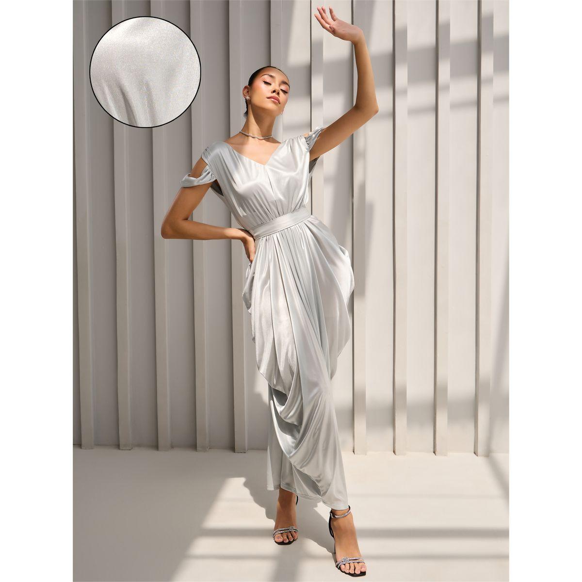 فستان طويل بأكتاف مكشوفة وكسرات-women-clothing-dresses-image-1