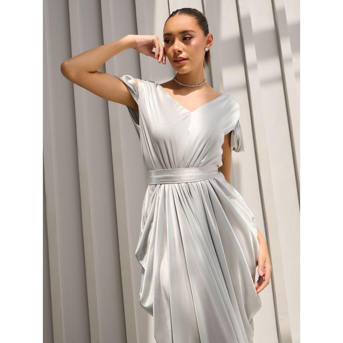 Styli Draped Cold Shoulder Sheath Maxi Dress-women-clothing-dresses-image-3