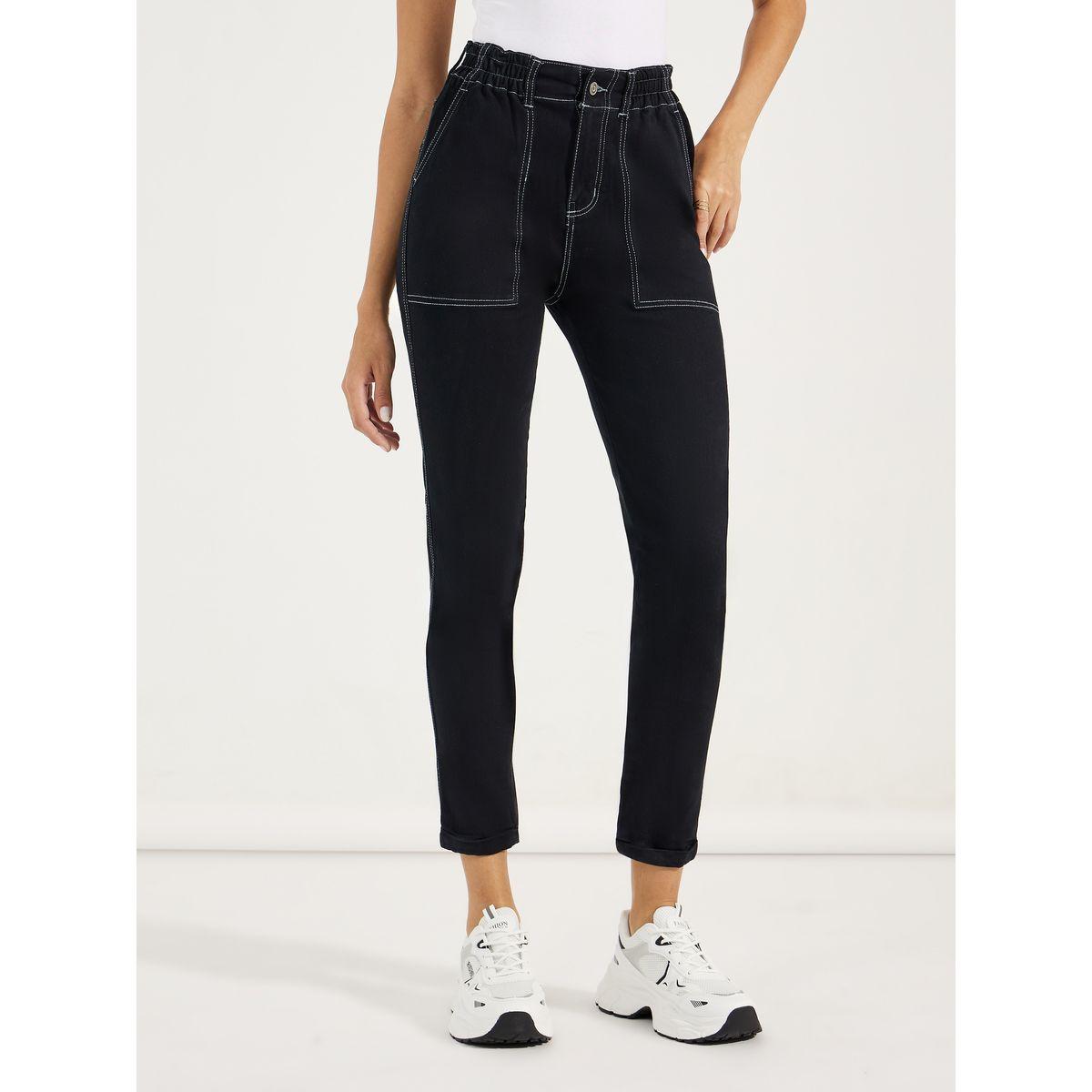 Styli Contrast Stitch Mom Fit Jeans-women-clothing-bottoms-jeans-image-2