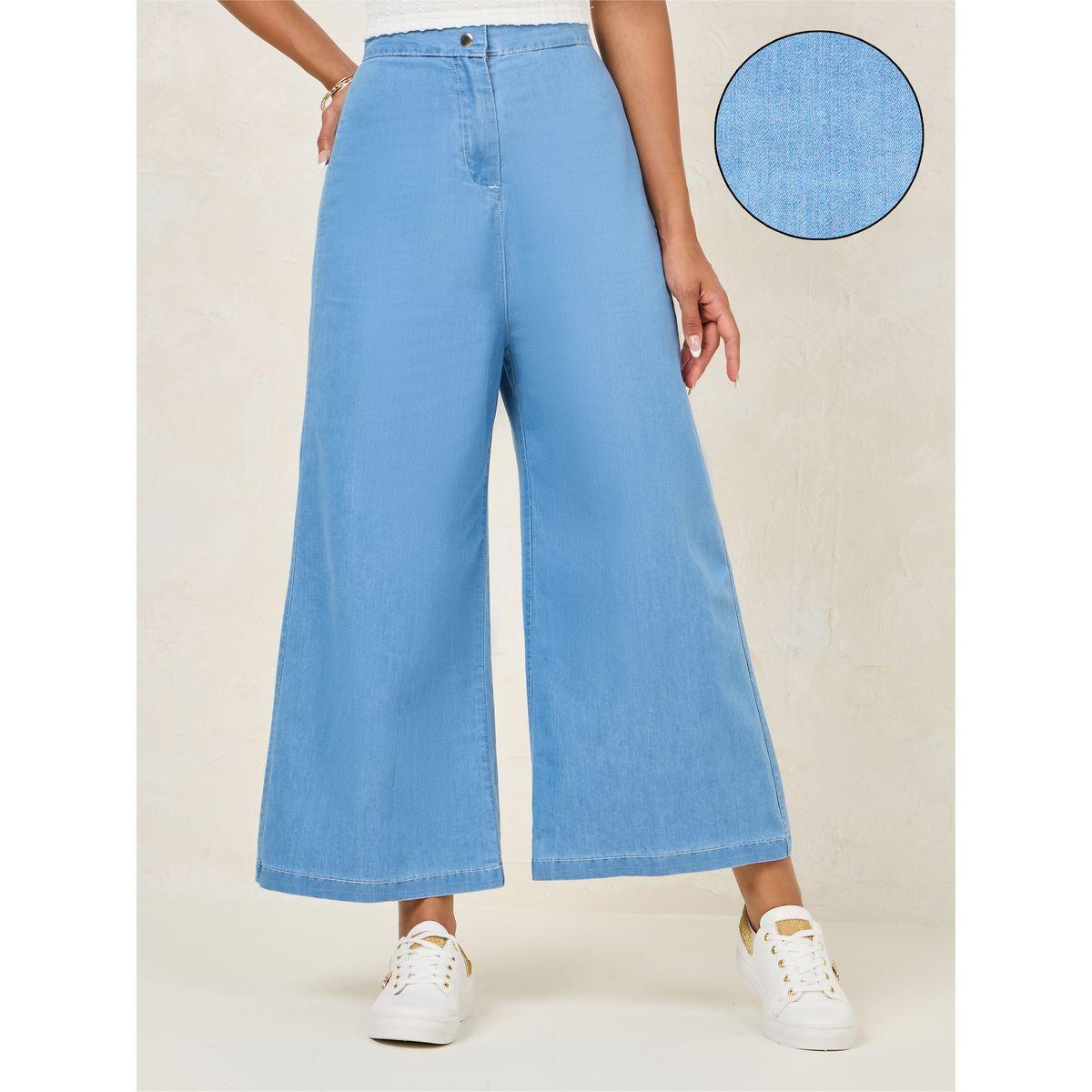 Styli Lightweight Wide Leg Jeans with Button-Zip Closure-women-clothing-bottoms-jeans-image-1