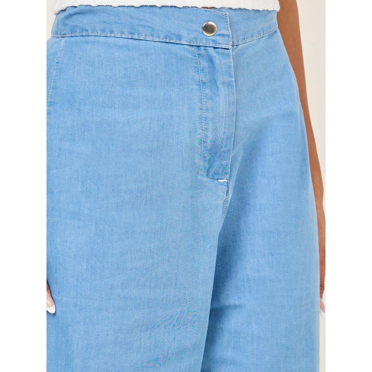 بنطال بارجل واسعة مع زر وسحَّاب غلق-women-clothing-bottoms-jeans-image-3