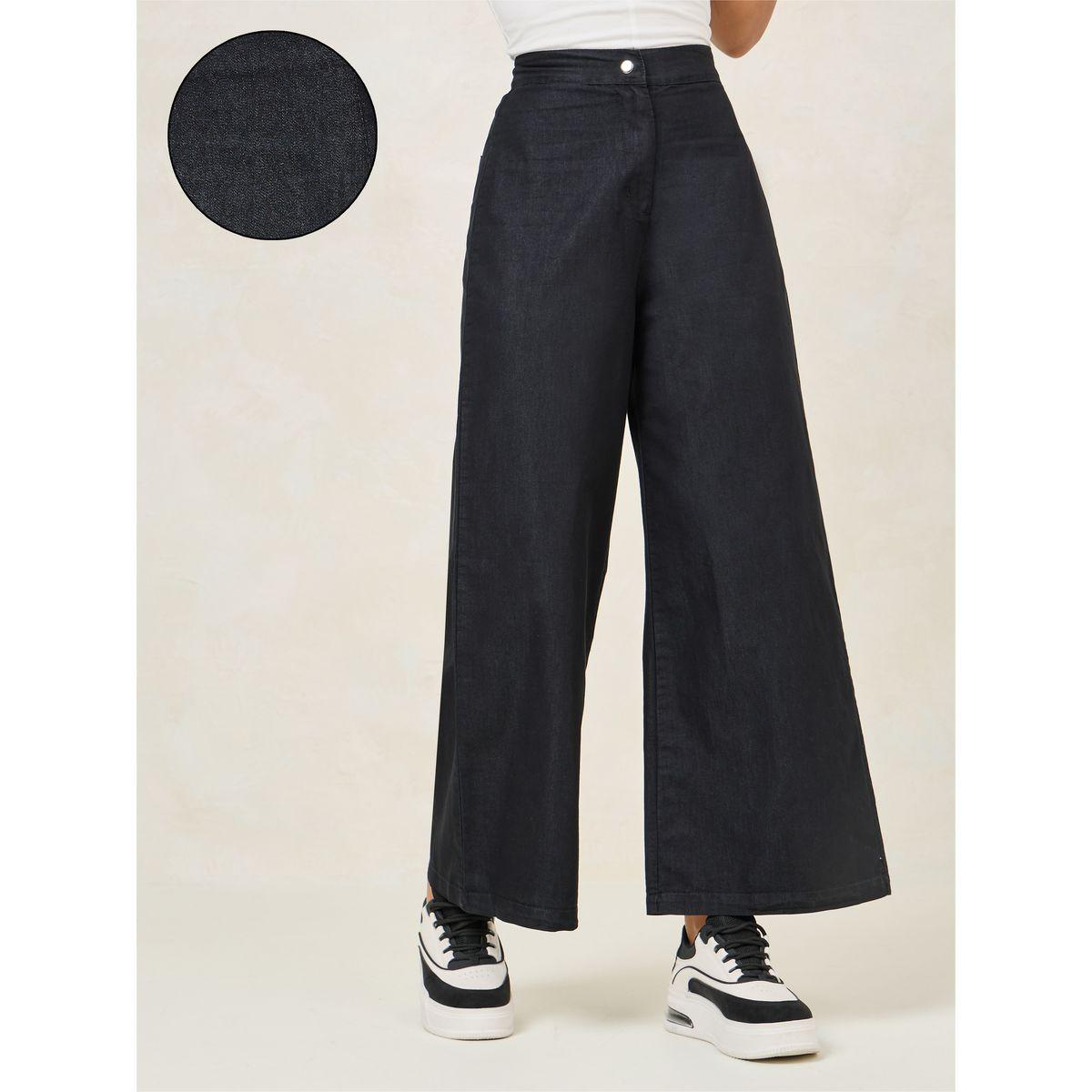 Styli Lightweight Wide Leg Jeans with Button-Zip Closure-women-clothing-bottoms-jeans-image-1