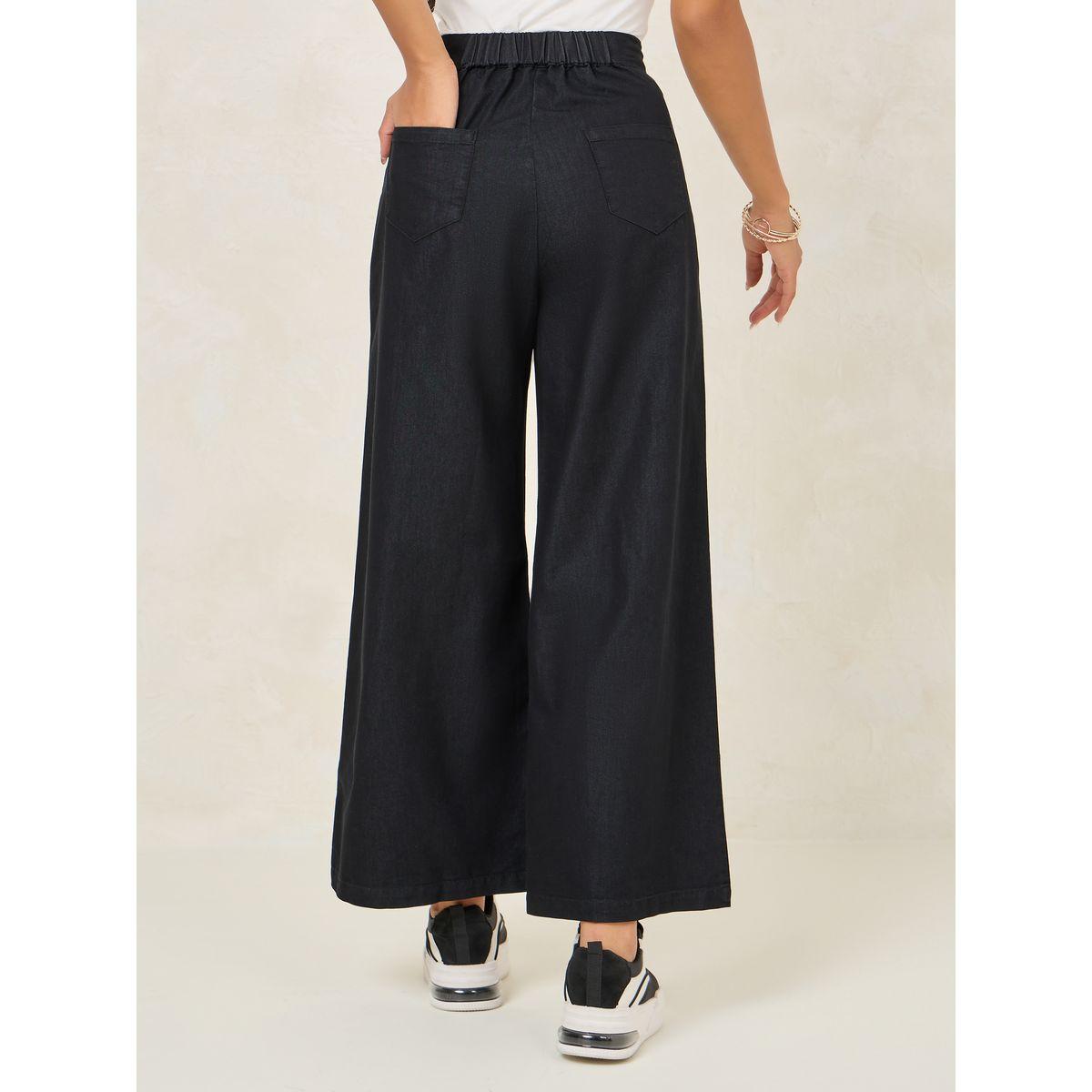 بنطال بارجل واسعة مع زر وسحَّاب غلق-women-clothing-bottoms-jeans-image-4