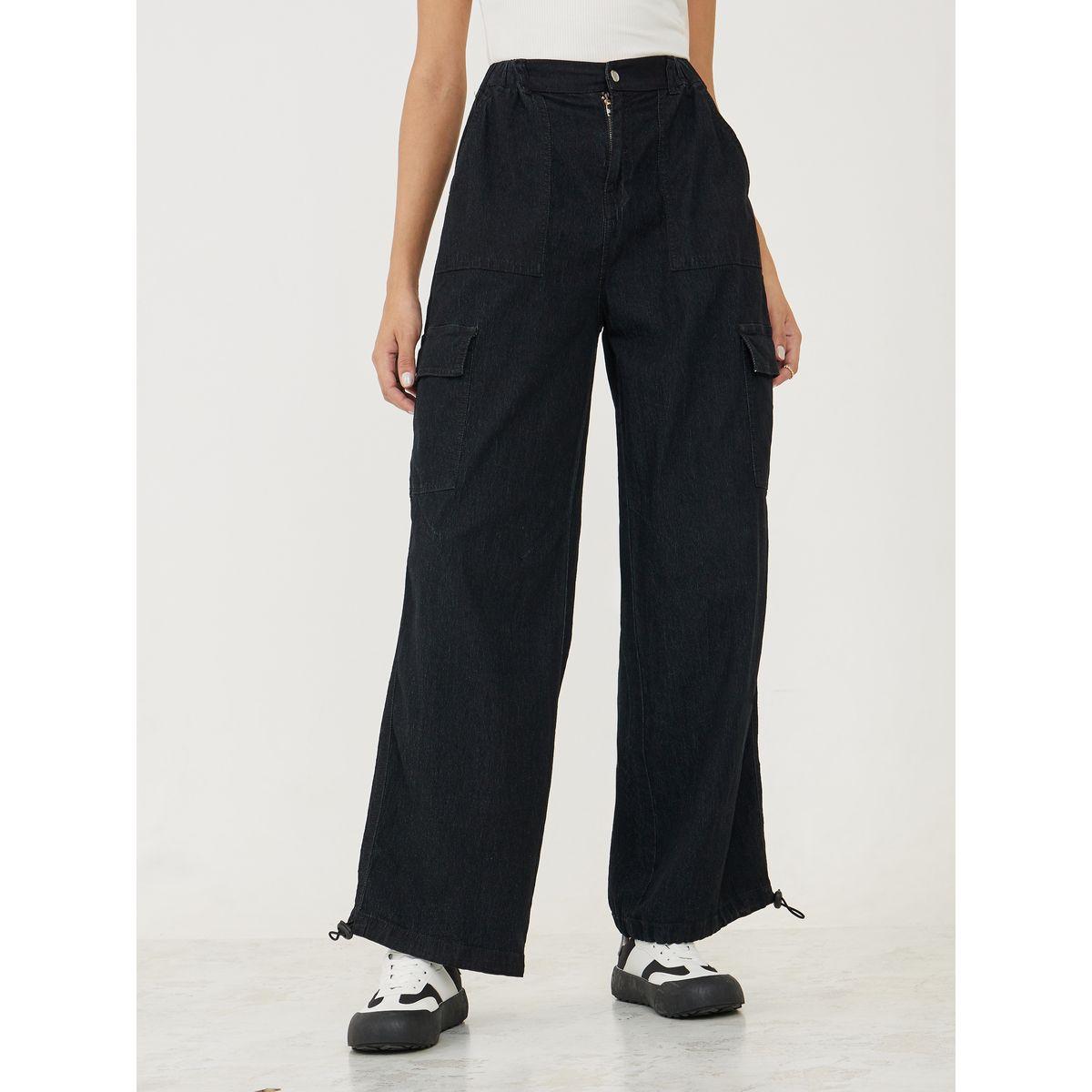 Styli Wide Leg Cargo Jeans with Toggle Detail-women-clothing-bottoms-jeans-image-3