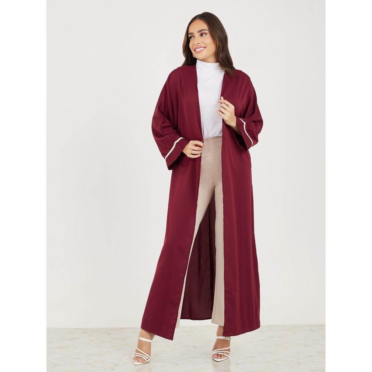 Styli Oversized Maxi Kimono with Embroidered Tape-women-clothing-shirtsandblouses-shirts-image-1