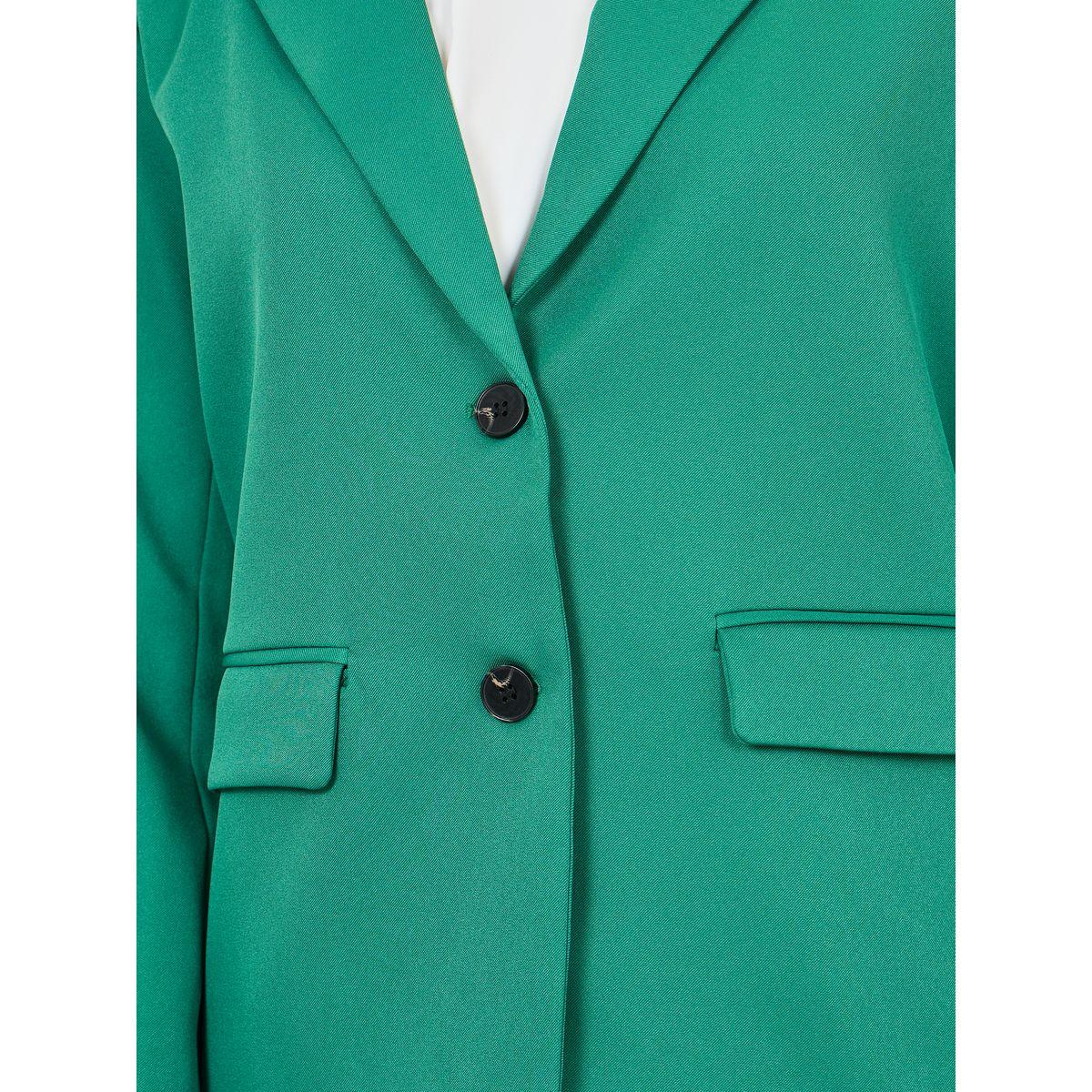 بليزر سادة بقصة عادية مع ازرار وجيوب-women-clothing-coatsandjackets-blazers-image-4