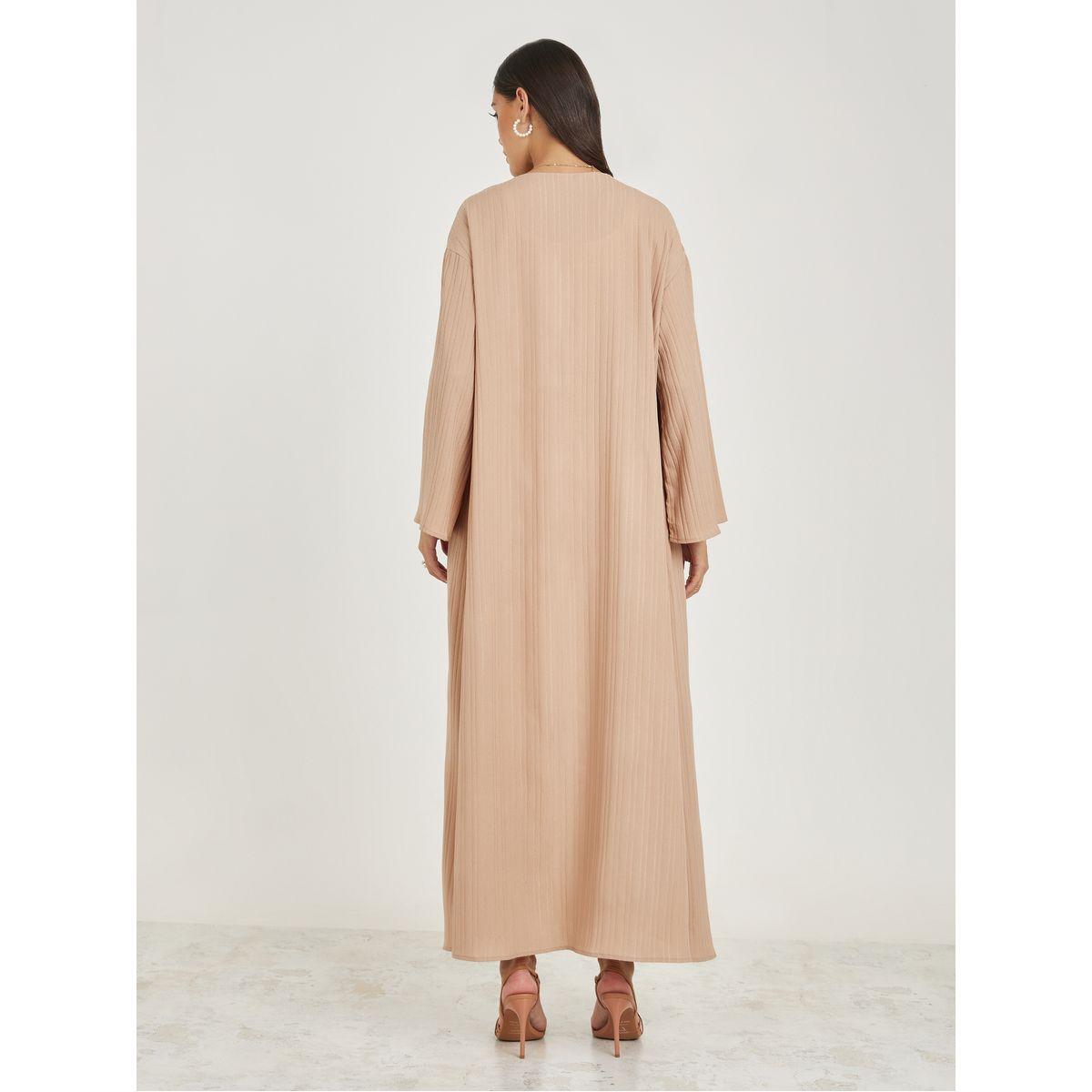 Styli Textured Regular Fit Maxi Length Kimono-women-clothing-shirtsandblouses-shirts-image-4