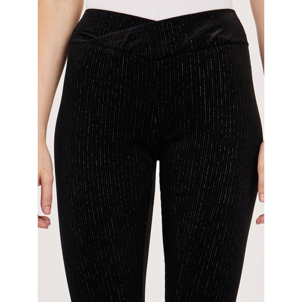 ليقنز محبوك بنسيج لوريكس مع خصر بنمط كروس-women-clothing-bottoms-leggings-image-3