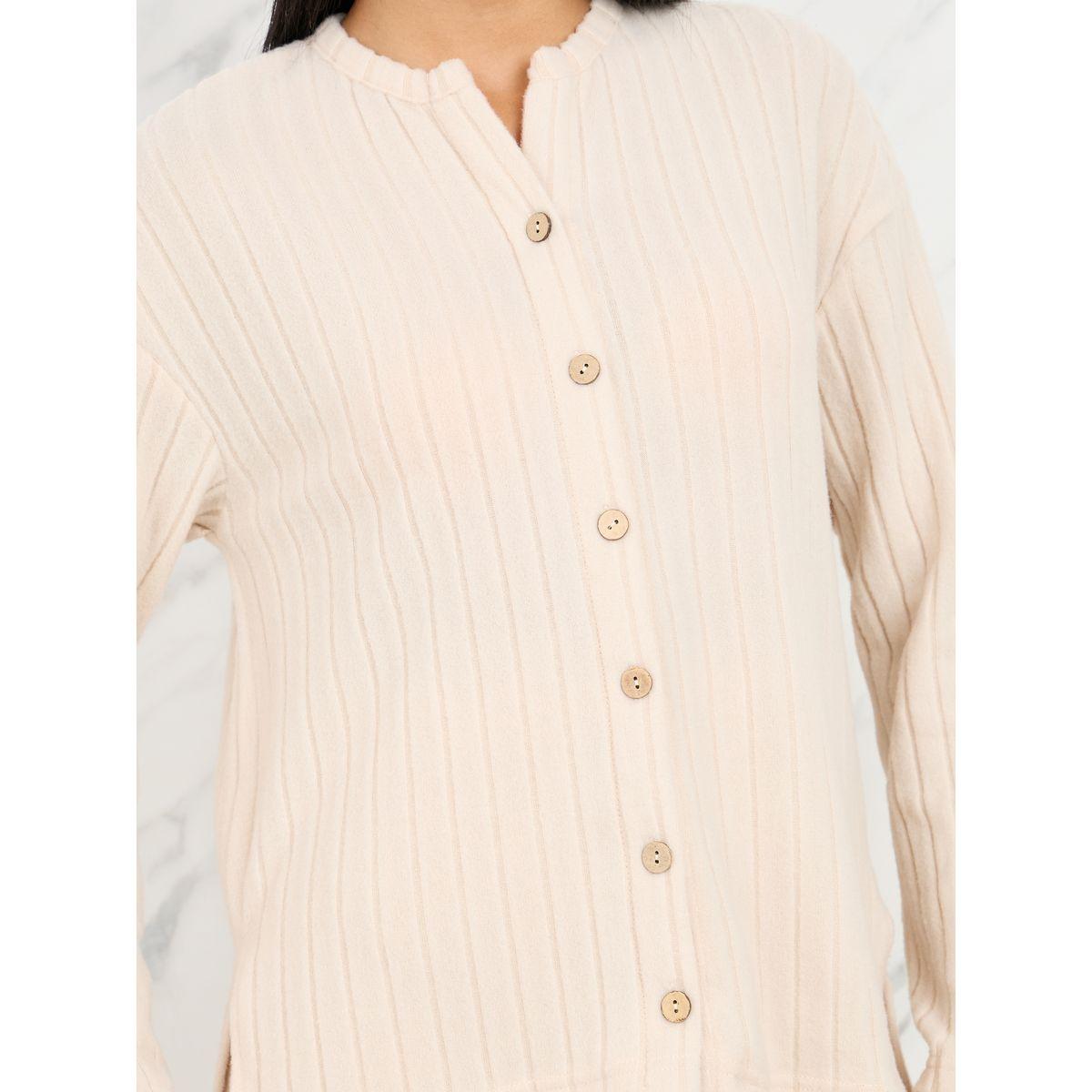 مجموعة من بنطال وبلوزة بياقة ماندارين-women-clothing-coordsets-image-4